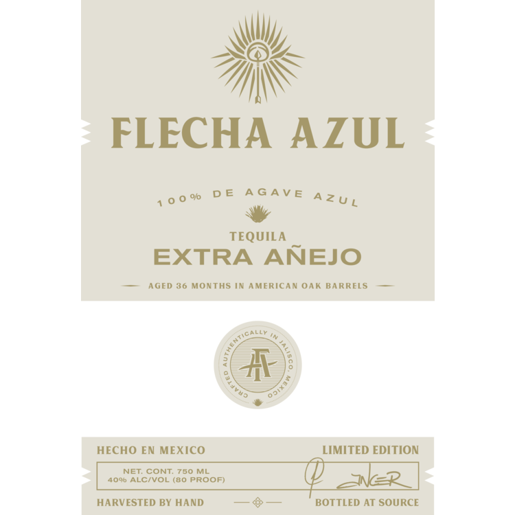 Flecha Azul Tequila Extra Anejo Limited Edition 3 Yr 80 - 750ML