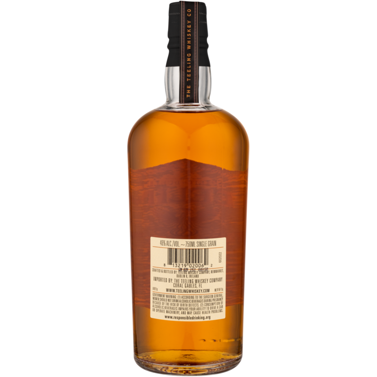 Teeling Single Grain Irish Whiskey 5 Yr 92 W/ Tubes - 750ML - Back