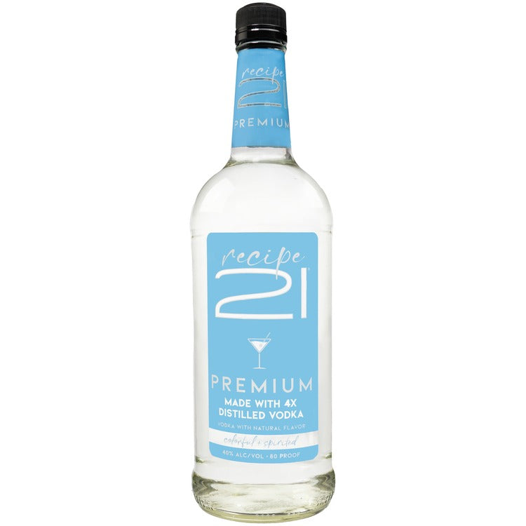 Recipe 21 Vodka Premium 80 - 1.0L - Front