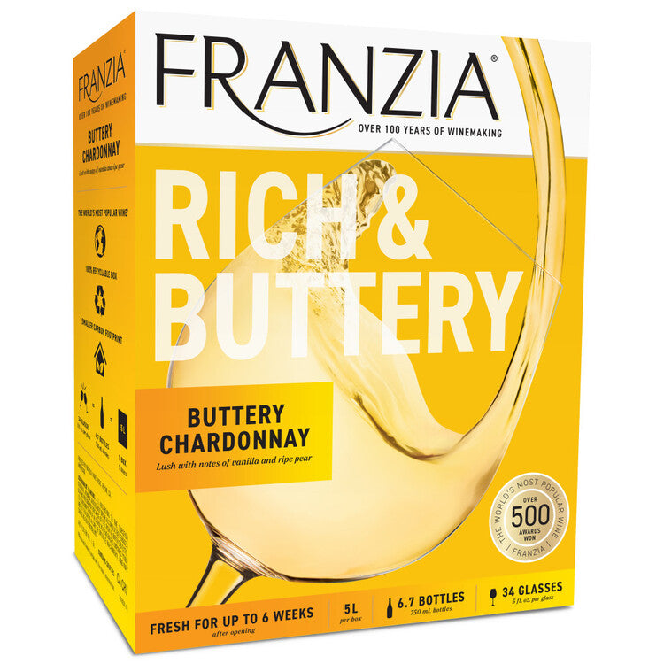 Franzia Chardonnay Bold Blends Rich & Buttery International - 5.0L