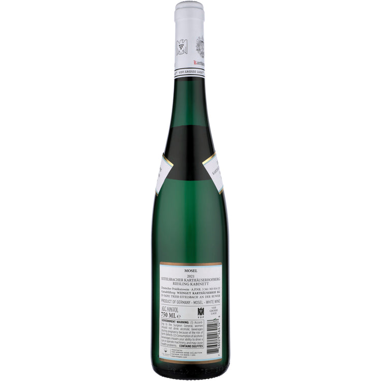 Karthauserhof Riesling Kabinett Eitelsbacher Karthauserhofberg 2022 - 750ML - Back