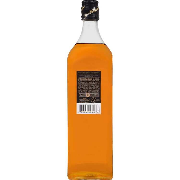 Johnnie Walker Blended Scotch Black Label 12 Yr 80 - 1.0L