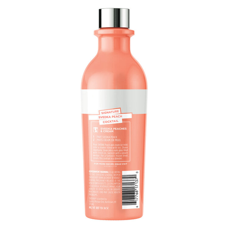 Svedka Peach Flavored Vodka 70 - 375ML