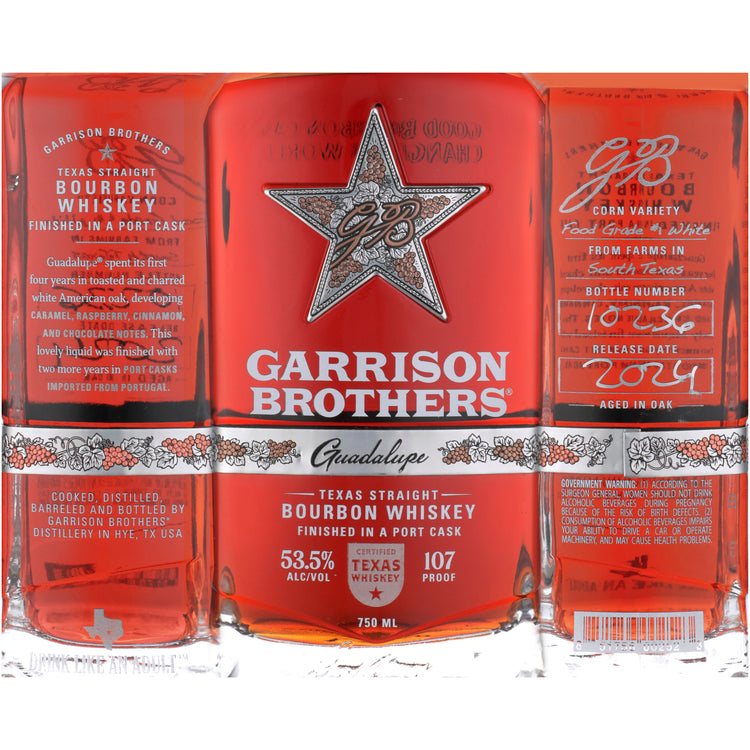 Garrison Brothers Straight Bourbon Guadalupe 107 - 750ML - Front Label