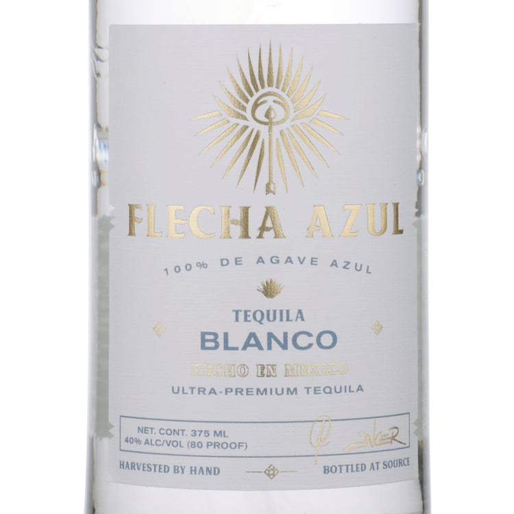 Flecha Azul Tequila Blanco 80 - 375ML - Front Label