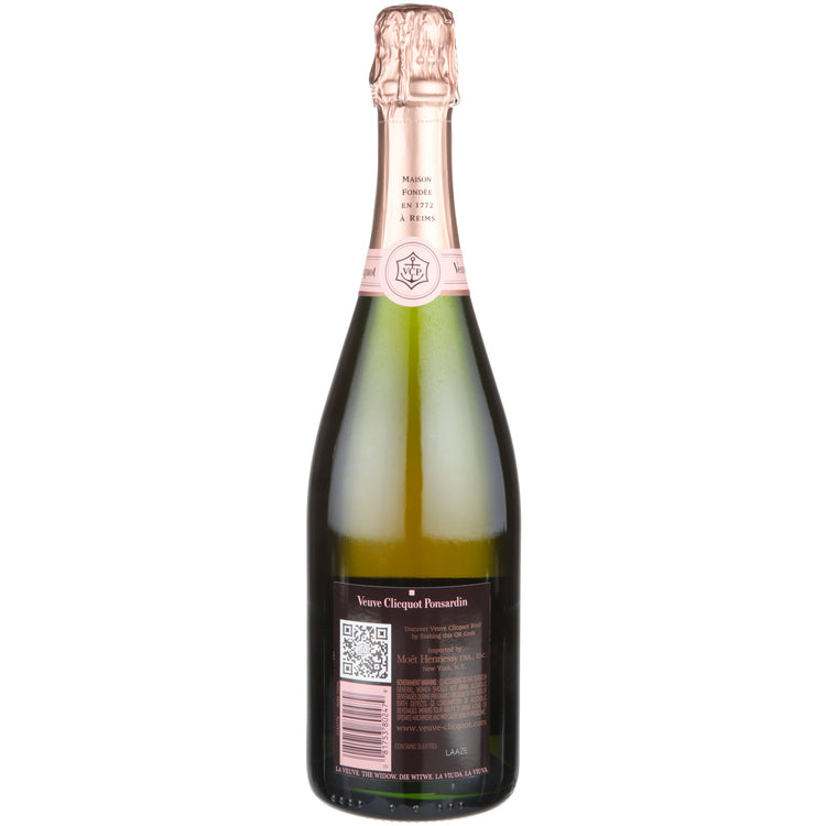 Veuve Clicquot Champagne Brut Rose - 750ML - Back