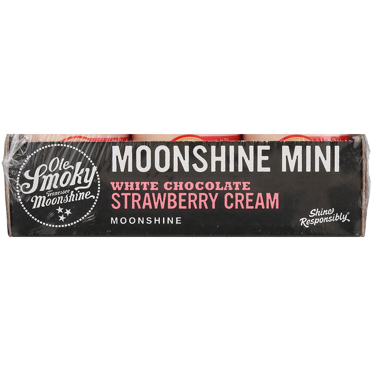 Ole Smoky White Chocolate Strawberry Cream Moonshine 35 - 50ML - Front Label