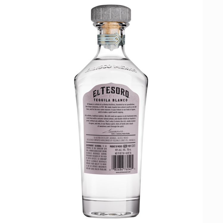 El Tesoro Tequila Blanco 80 - 750ML