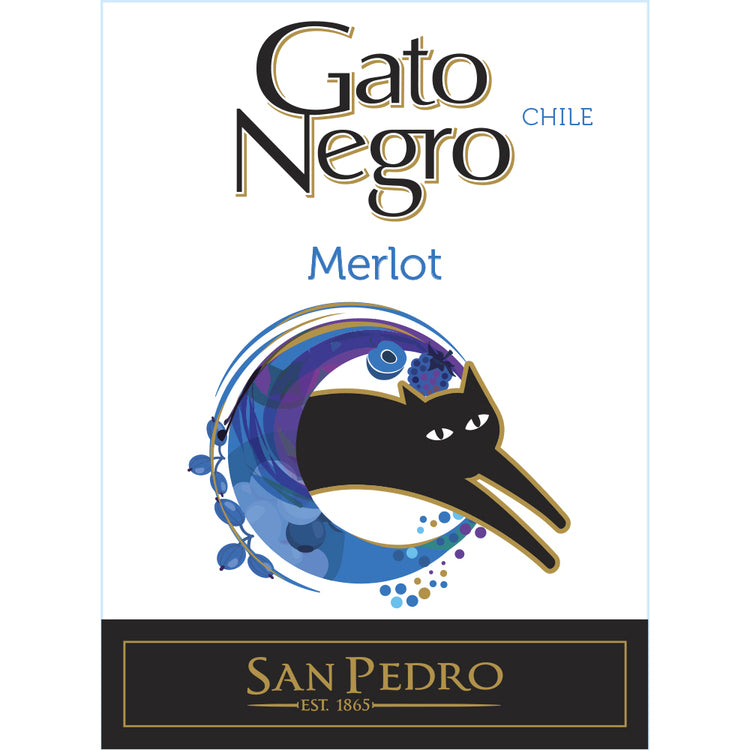 Gato Negro Merlot Central Valley - 750ML - Front Label