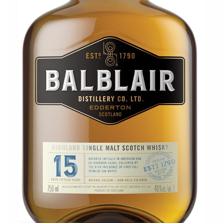 Balblair Single Malt Scotch 15 Yr 92 - 750ML