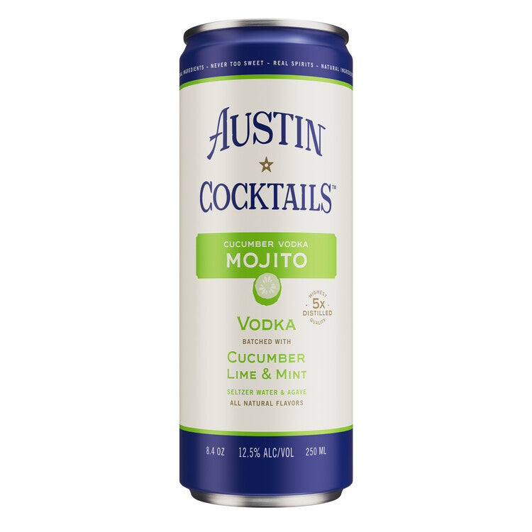 Austin Cocktails Cucumber Lime & Mint Vodka Sparkling Mojito 25 - 250ML