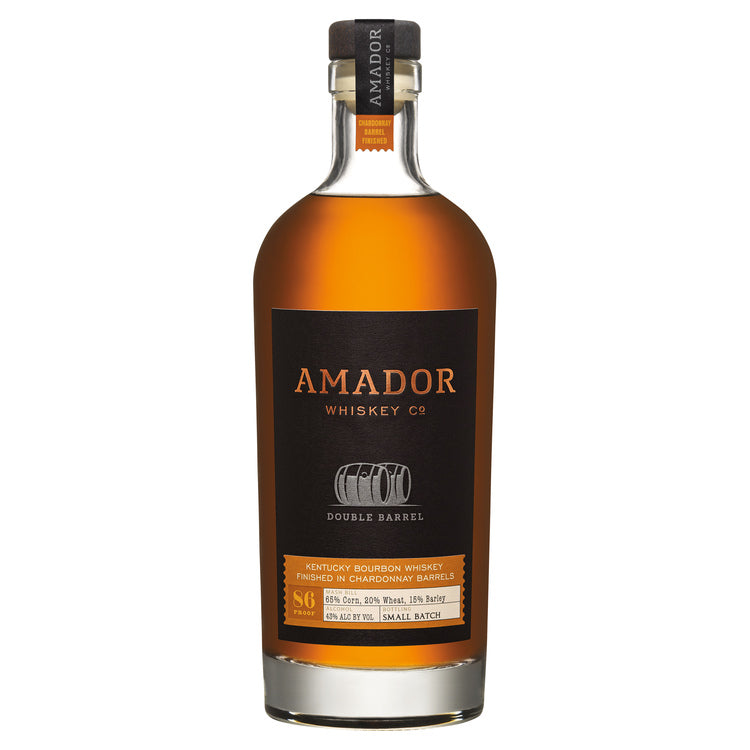 Amador Whiskey Co. Bourbon Double Barrel Chardonnay Barrel Finished 86 - 750ML