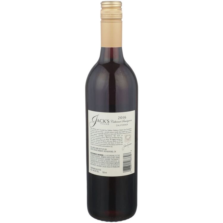 Jack'S House Cabernet Sauvignon California 2016 - 750ML
