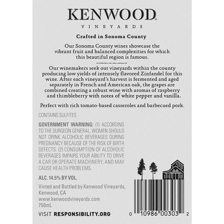 Kenwood Zinfandel California - 750ML