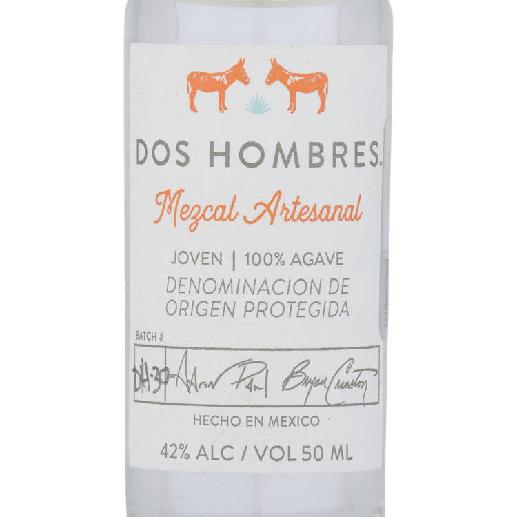 Dos Hombres Mezcal Artesanal Joven Espadin 84 - 50ML