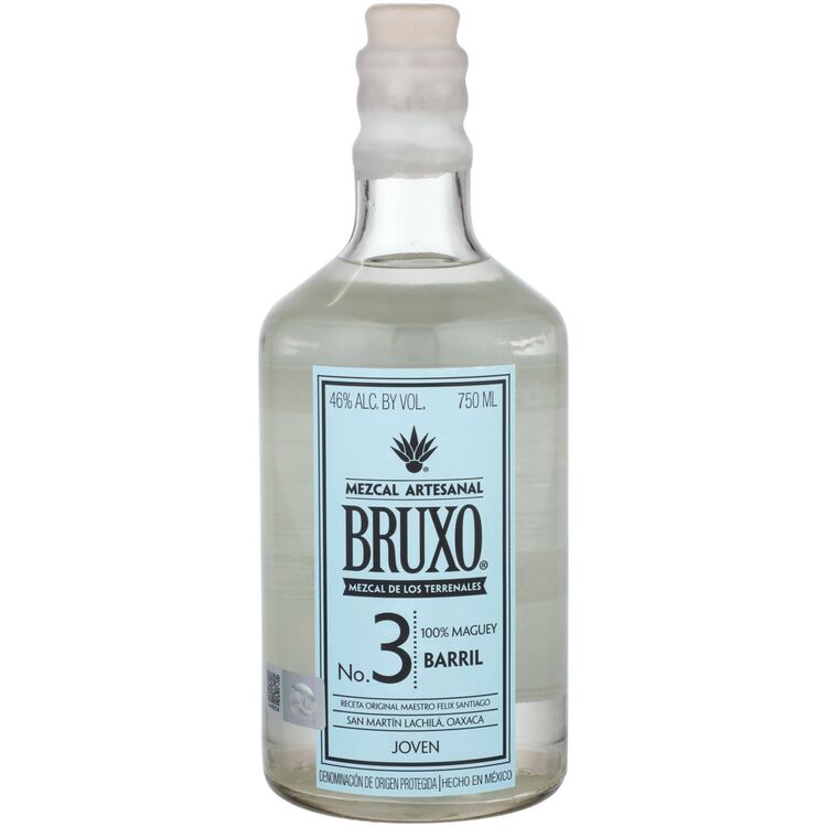 Bruxo Mezcal Artesanal Joven No. 3 Barril 92 - 750ML