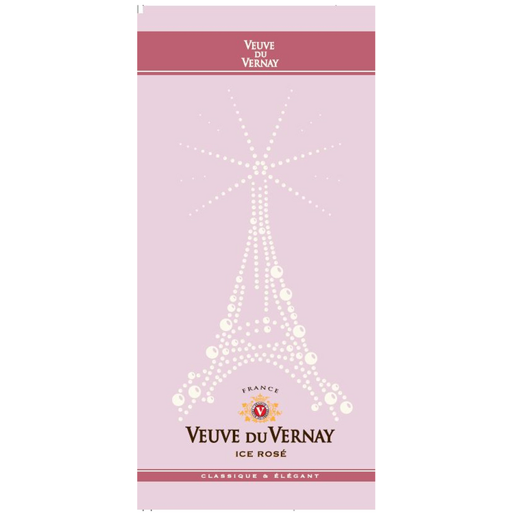 Veuve Du Vernay Sparkling Ice Rose France - 250ML - Front Label