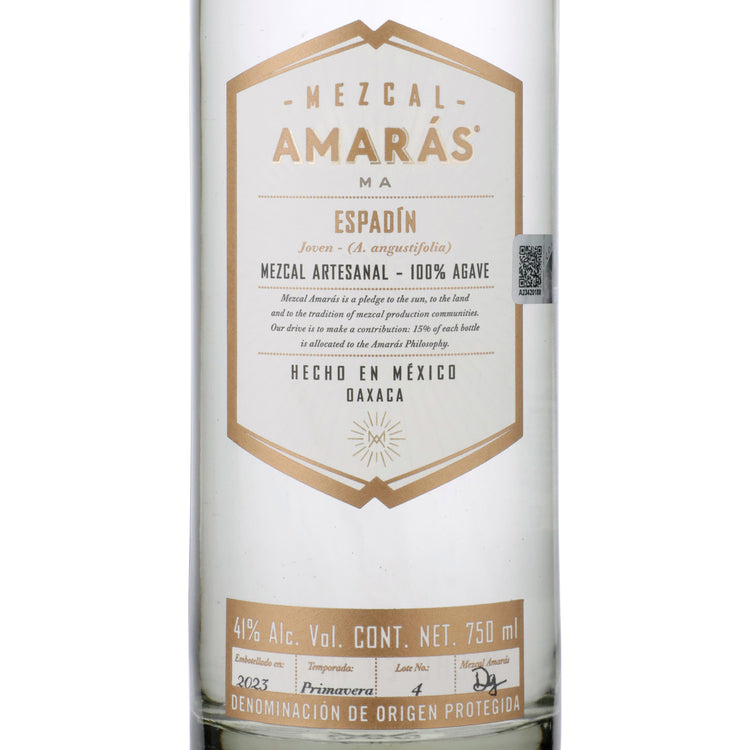 Amaras Mezcal Joven Espadin 82 - 750ML