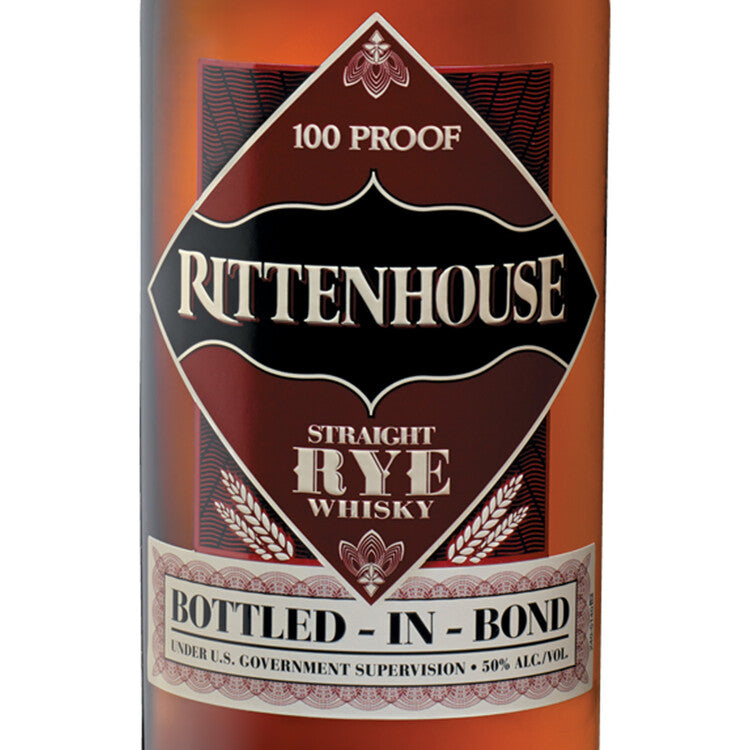 Rittenhouse Straight Rye Whiskey Bottled In Bond 100 - 750ML - Front Label