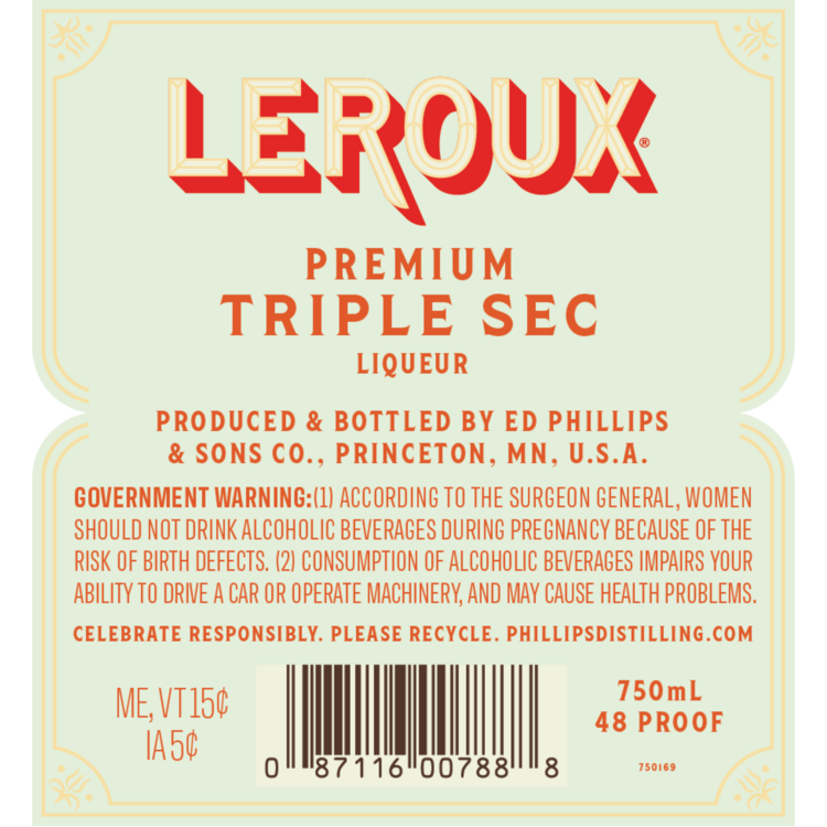 Leroux Triple Sec 48 - 375ML