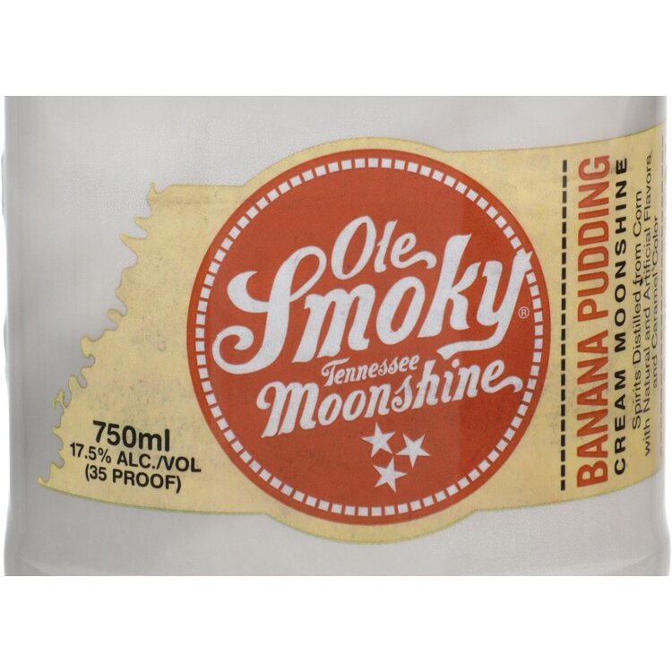 Ole Smoky Banana Pudding Cream Moonshine 35 - 750ML - Front Label