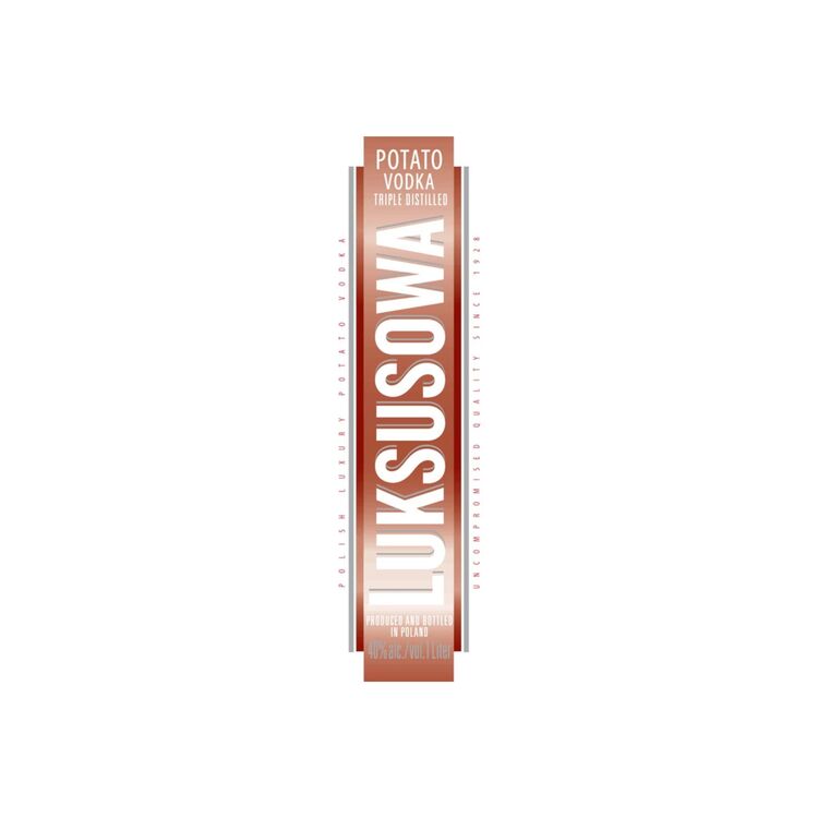 Luksusowa Vodka 80 - 1.0L - Front Label
