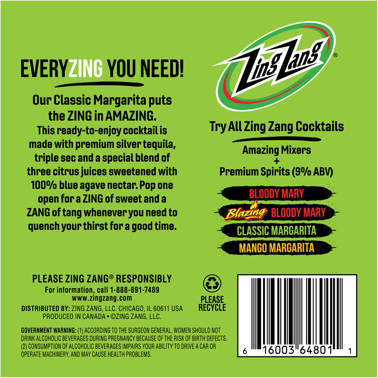Zing Zang Margarita 18 - 12 Z