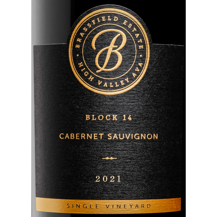 Brassfield Estate Winery Cabernet Sauvignon Block 14 High Valley 2021 - 750ML