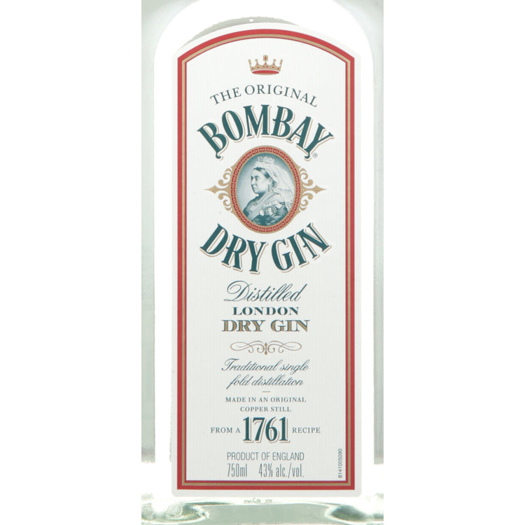 Bombay London Dry Gin 86 - 750ML - Front Label