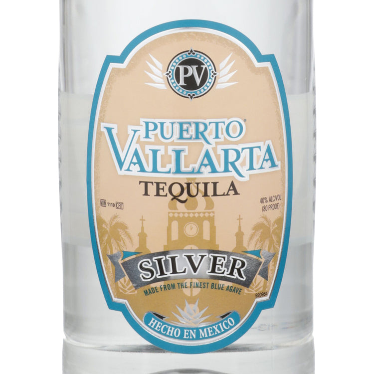 Puerto Vallarta Tequila Blanco 80 - 1.75L - Front Label