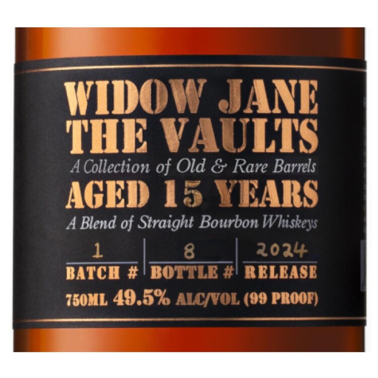 Widow Jane Bourbon The Vaults 15 Yr 99 - 750ML