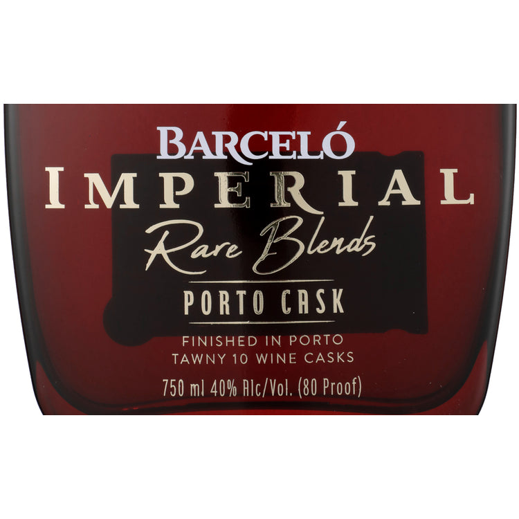 Ron Barcelo Aged Rum Imperial Rare Blends Porto Cask 80 - 750ML - Front Label