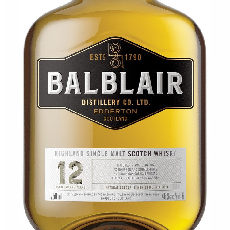 Balblair Single Malt Scotch 12 Yr 92 - 750ML