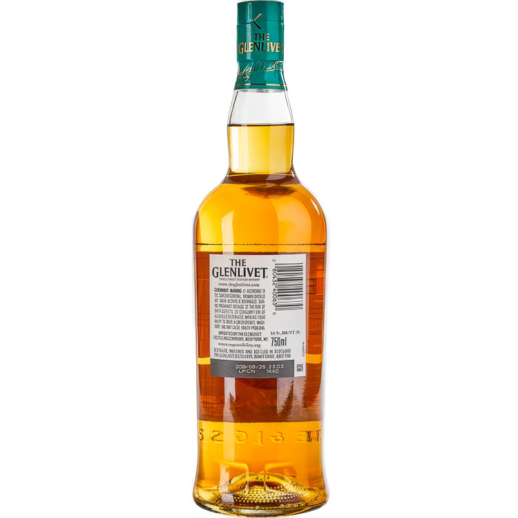 The Glenlivet Single Malt Scotch Jamaica Edition 12 Yr 80 - 750ML - Back