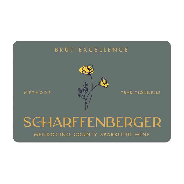 Scharffenberger Brut Excellence Mendocino County - 750ML - Front Label