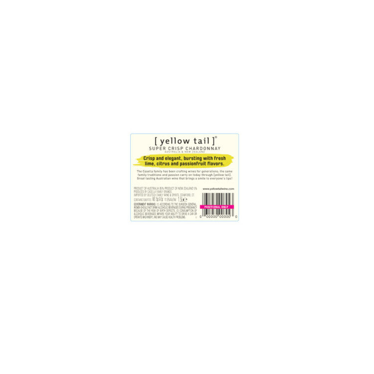 Yellow Tail Chardonnay Super Crisp Australia - 1.5L