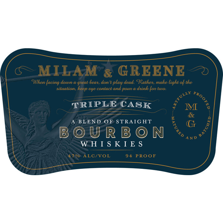 Milam & Greene Blended Bourbon Triple Cask 94 - 750ML - Front Label