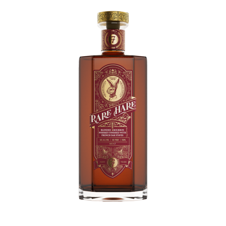 Rare Hare Blended Bourbon Finished With French Oak Staves 7 Yr 100 - 700ML