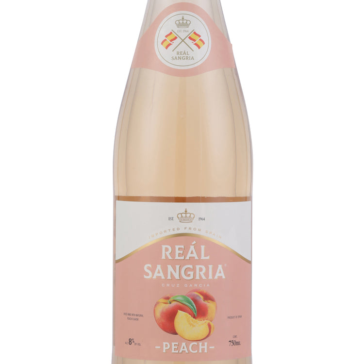Real Sangria Peach - 750ML - Front Label