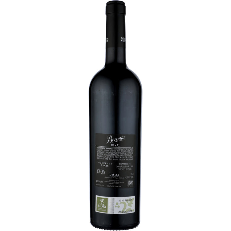 Beronia Rioja Iii Ac 2019 - 750ML