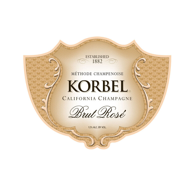 Korbel Brut Rose Champagne California - 187ML