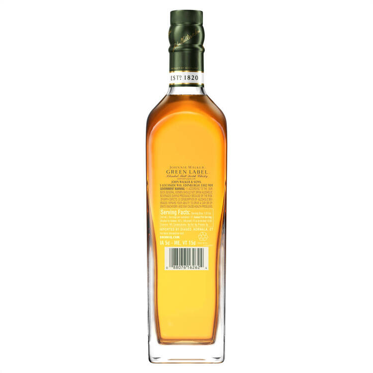 Johnnie Walker Blended Malt Scotch Green Label 15 Yr 86 - 750ML