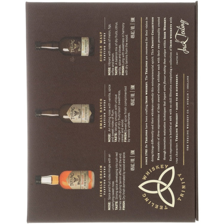 Teeling Irish Whiskey Combo 6 Each Small Batch 92, Single Grain 92 & S - 50ML