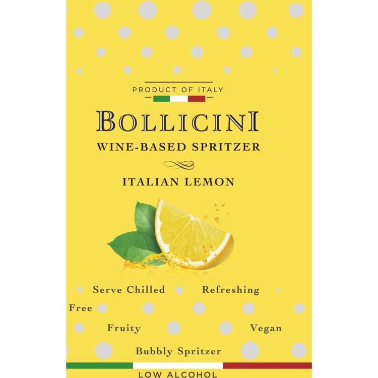 Bollicini Lemon Spritz Wine Based Cocktail - 250ML