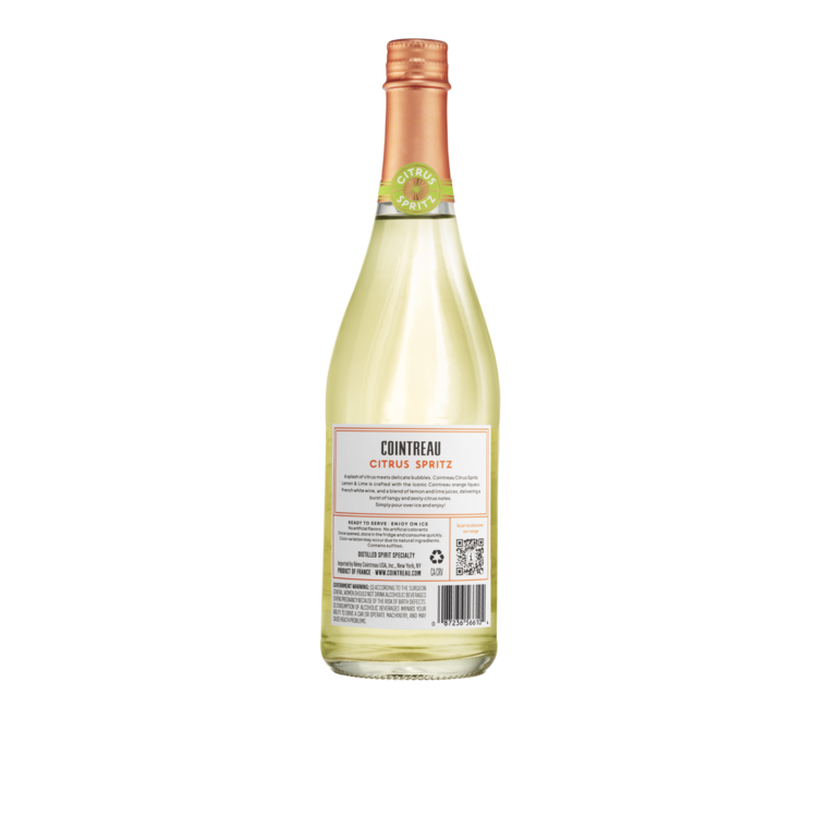 Cointreau Citrus Spritz Lemon & Lime Sparkling Cocktail 21 - 750ML - Back