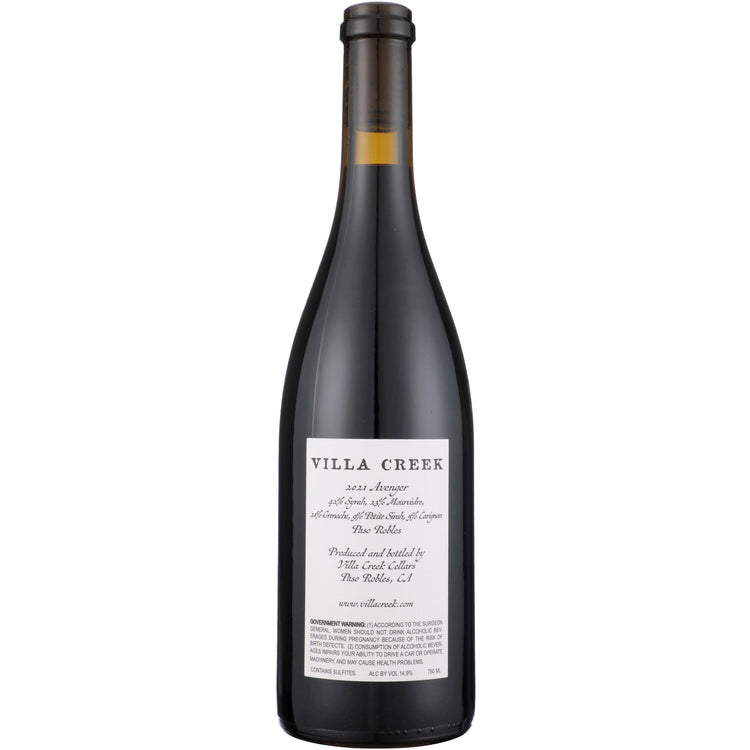 Villa Creek Red Wine Avenger Paso Robles 2021 - 750ML