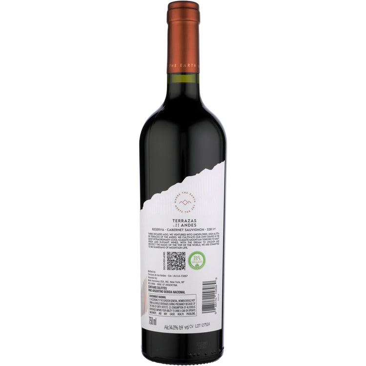 Terrazas De Los Andes Cabernet Sauvignon Reserva High Altitude Vineyar - 750ML