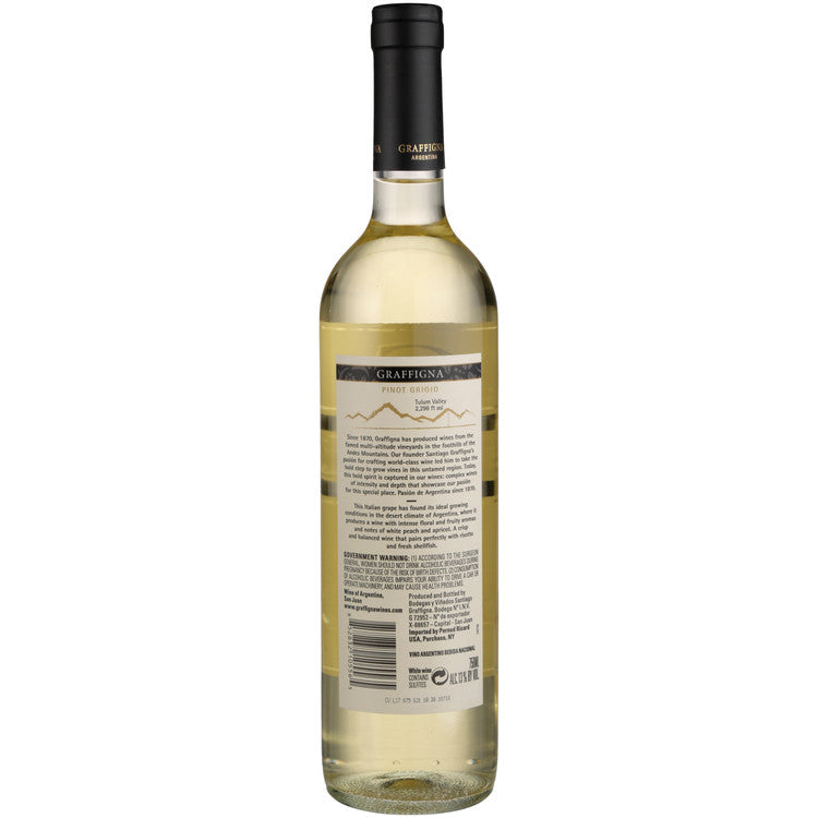 Graffigna Pinot Grigio Genuine Collection San Juan - 750ML