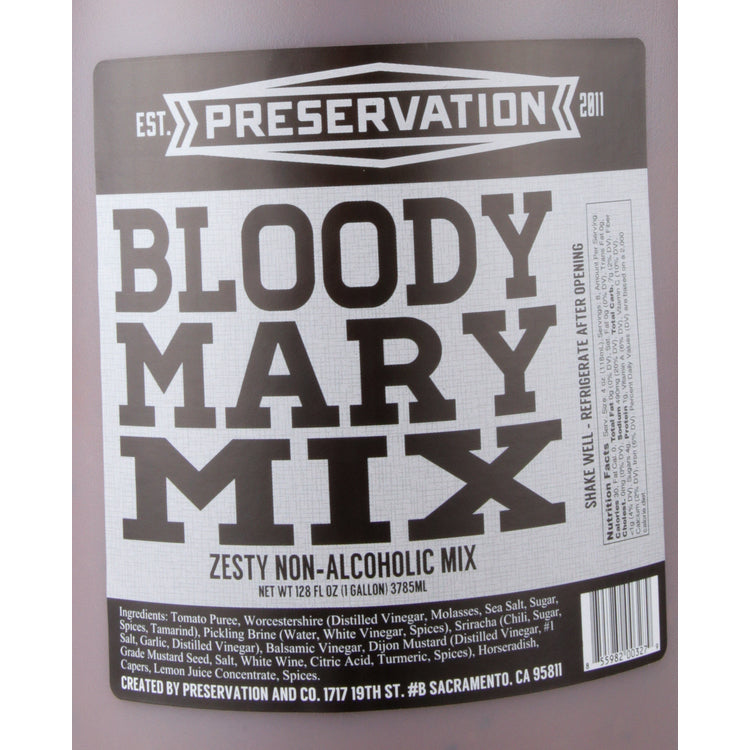 Preservation Bloody Mary Mix - 1.0G - Front Label