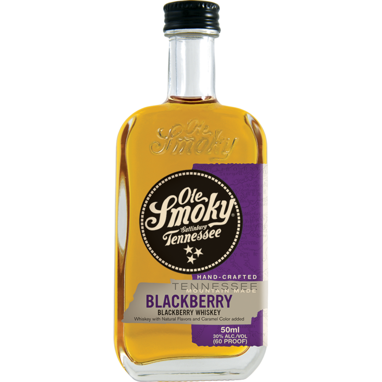 Ole Smoky Blackberry Flavored Whiskey Mountain Made 60 - 50ML - Front